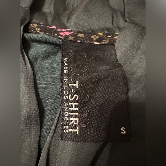 Dolan Mixed Media Blouse - Size S - Picture 6 of 9